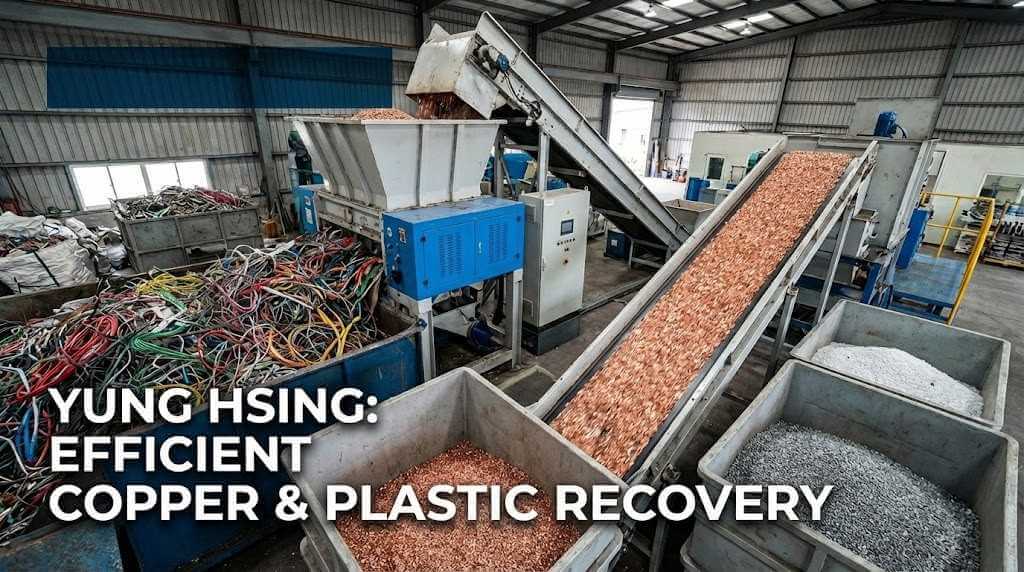 Cable Shredder & Scrap Wire Recycling System: Efficient Copper & Plastic Recovery